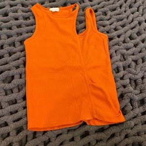 Orange going out top